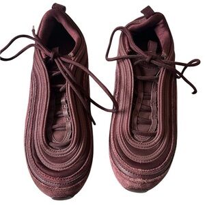 Nike Air Max 97 Burgundy Crush Athletic Shoes Women's Size 6 Sporty Hiking
